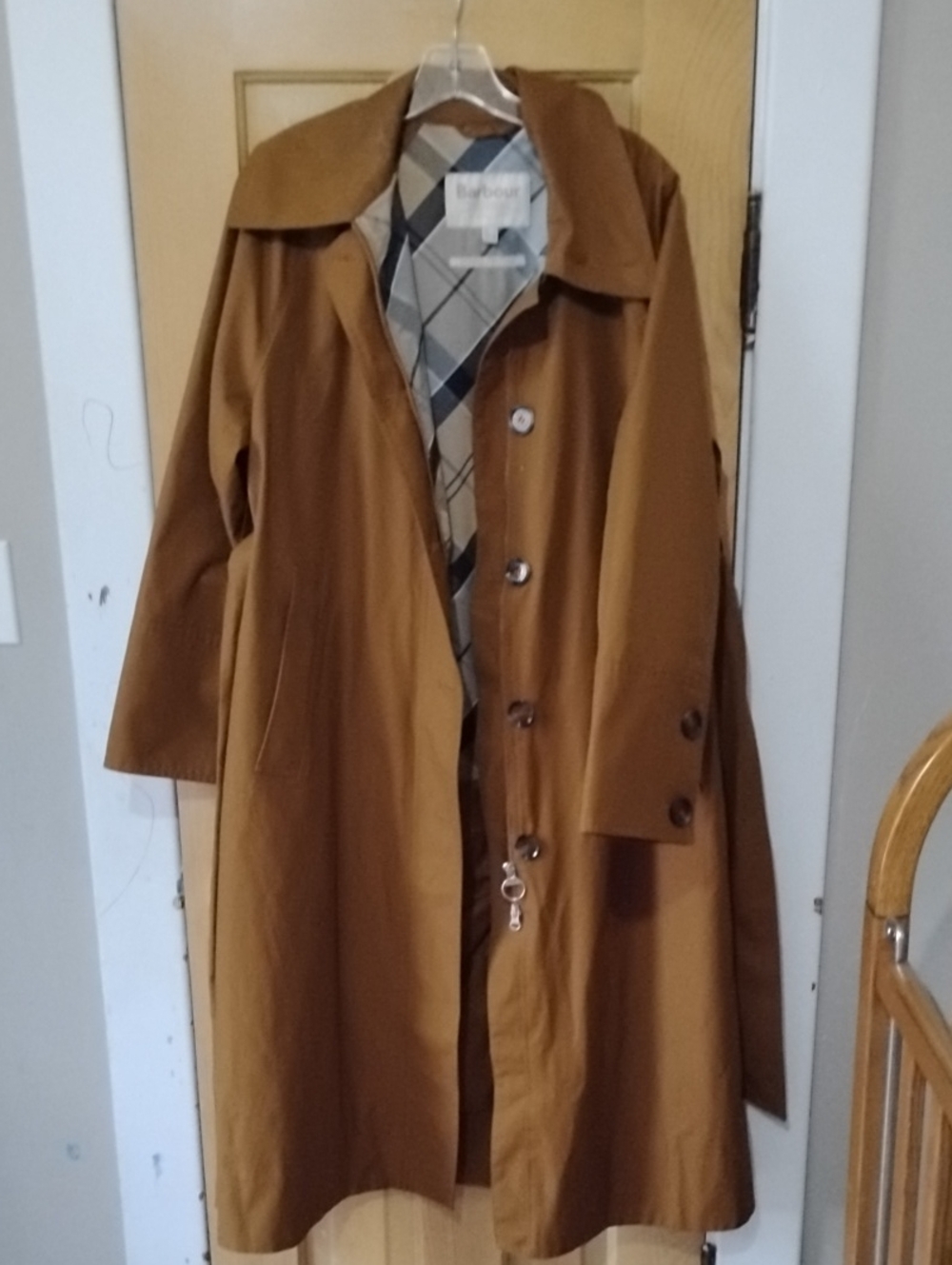 Barbour Beatrix Showerproof Trench, Size US 8